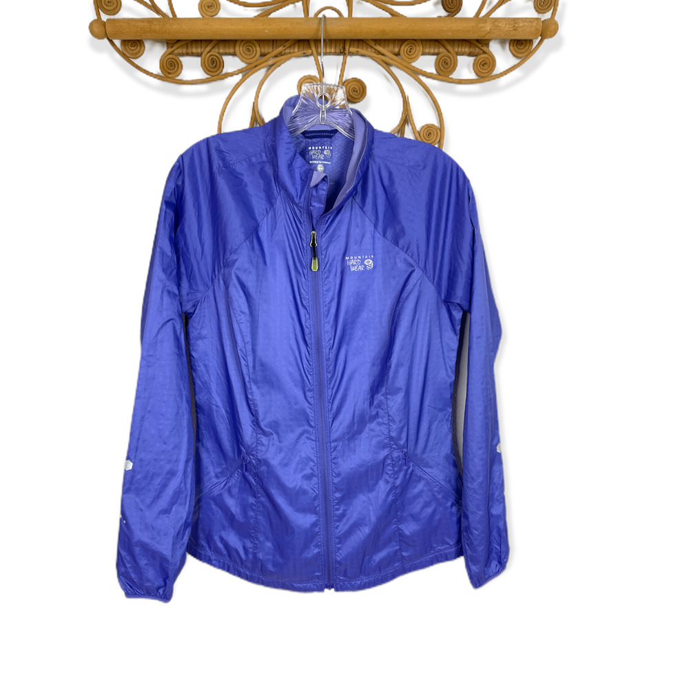 Mountain Hardwear women's runing windbreaker jacket purple M